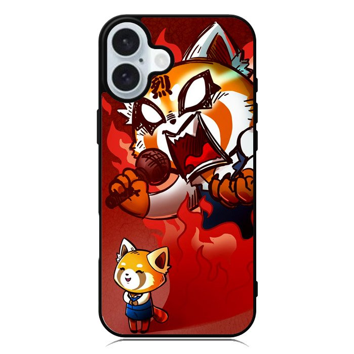 aggretsuko cartoon iPhone 16 Plus Case QC10895