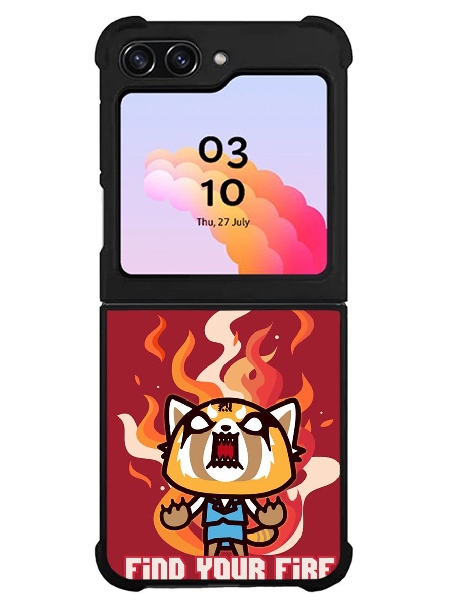aggretsuko cartoon Samsung Galaxy Z Flip 5 5G 2023 Case OV10896