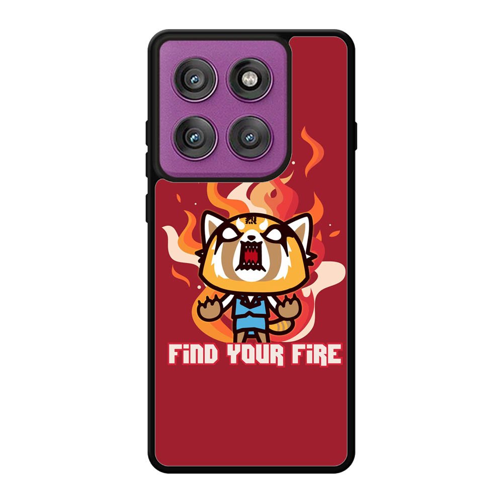 aggretsuko cartoon Motorola Moto Edge 60 Pro Case OV10896