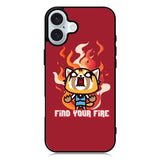 aggretsuko cartoon iPhone 16 Case QC10896