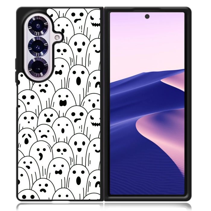 Ghost Pattern Samsung Galaxy Z Fold 7 Case OV10580