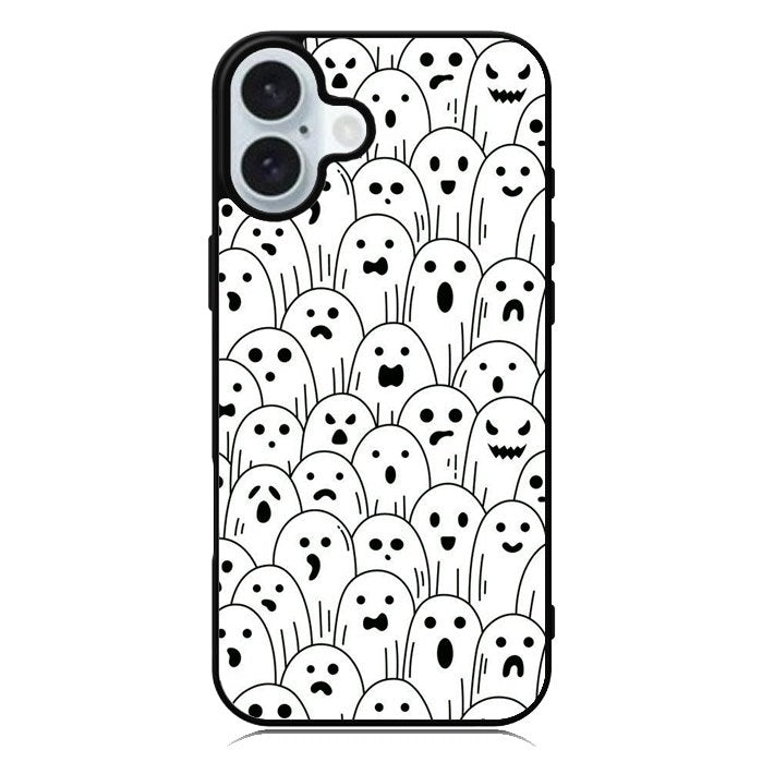 Ghost Pattern iPhone 16 Plus Case QC10580