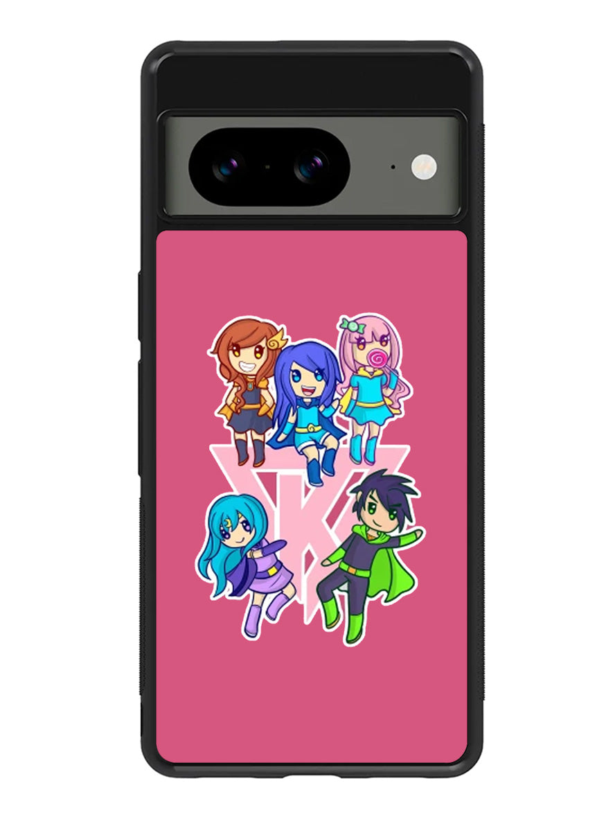 Funneh and the Krew Pink Google Pixel 8A Case QC10573