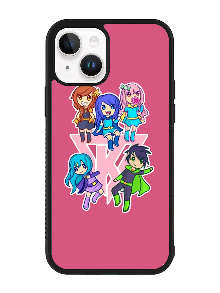 Funneh and the Krew Pink iPhone 14 Plus Case QC10573