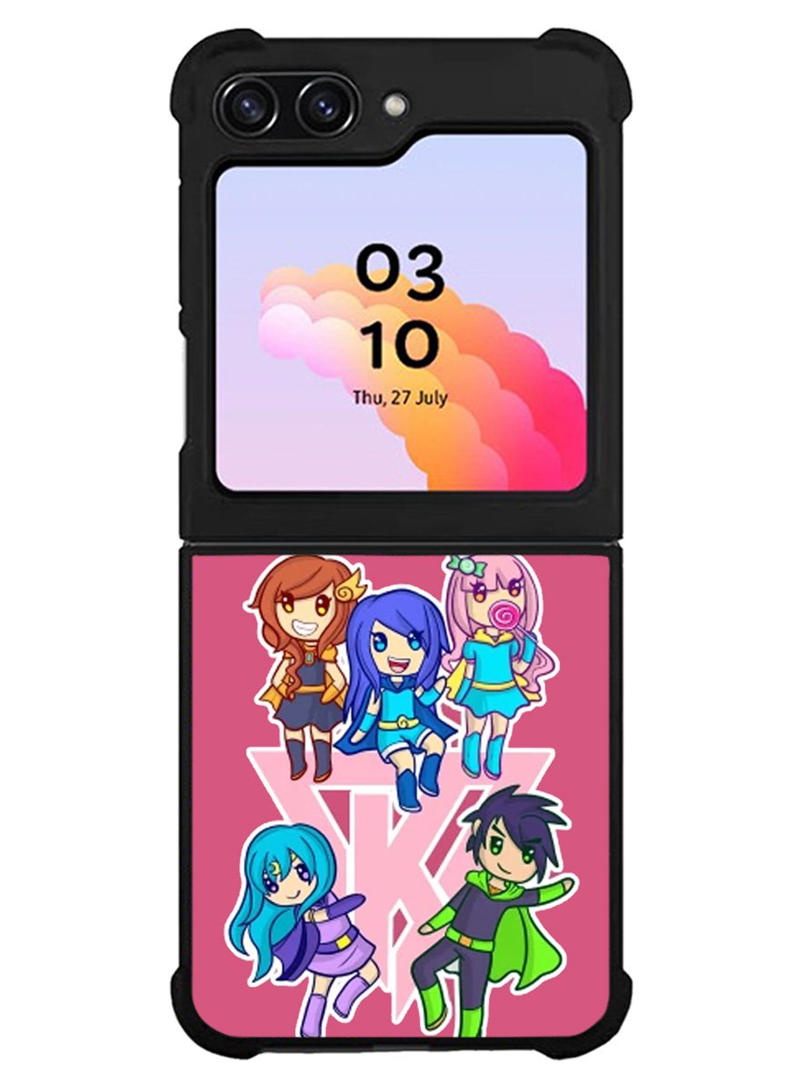 Funneh and the Krew Pink Samsung Galaxy Z Flip 5 5G 2023 Case OV10573