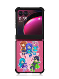 Funneh and the Krew Pink Motorola Moto Razr Plus 2023 , Moto Razr+ 2023 Case OV10573