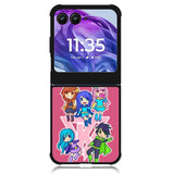 Funneh and the Krew Pink Motorola Moto Razr Plus 2024 , Moto Razr+ 2024 Case OV10573