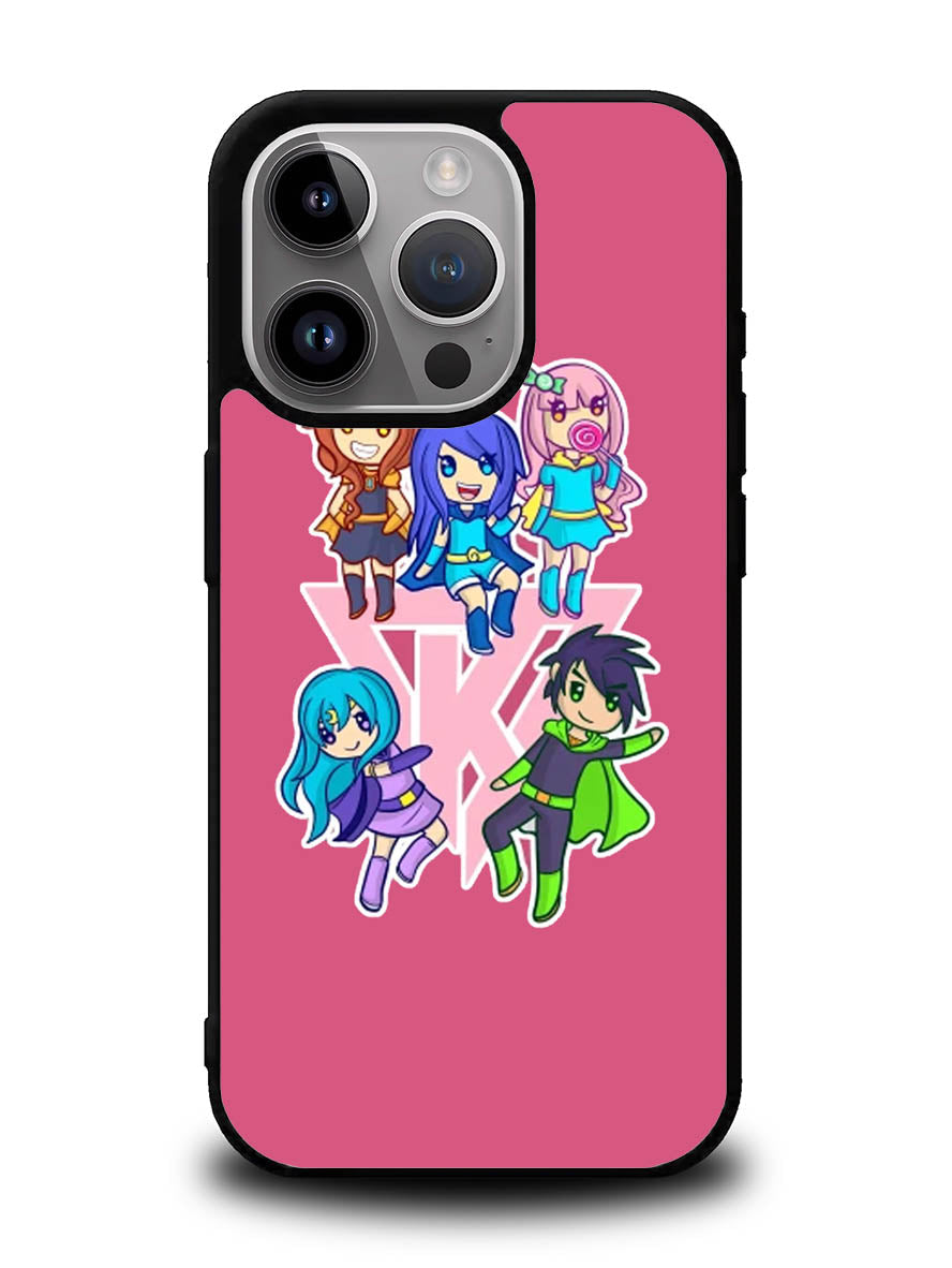 Funneh and the Krew Pink iPhone 16 Pro Max Case QC10573