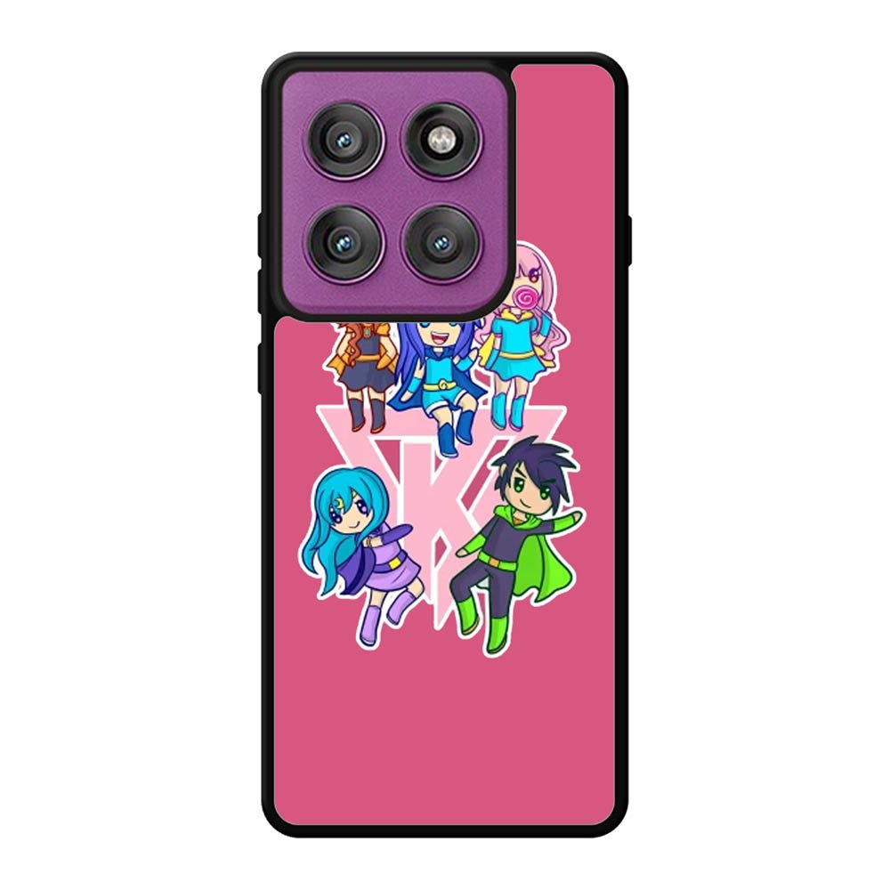 Funneh and the Krew Pink Motorola Moto Edge 60 Pro Case QC10573