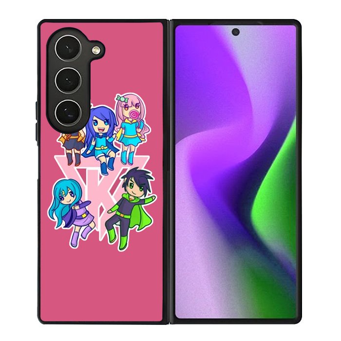 Funneh and the Krew Pink Samsung Galaxy Z Fold 6 5G 2024 Case OV10573