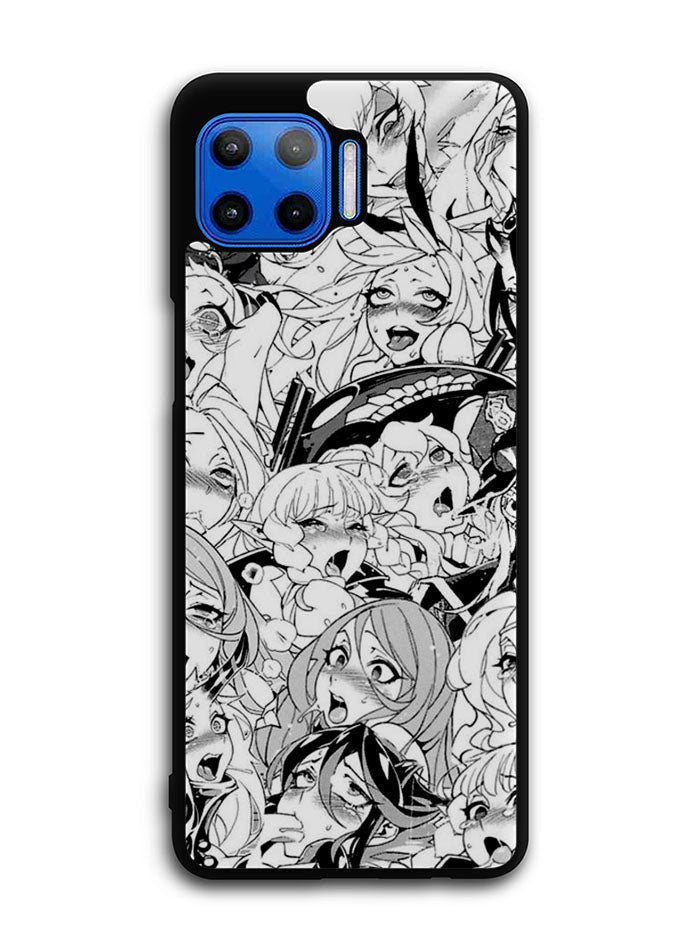 Ahegao Faces Motorola Moto One 5G Case , Moto One 5G UW Case , Moto G 5G Plus Case