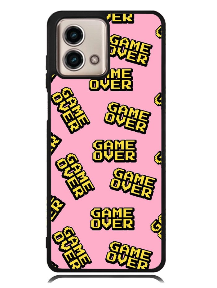Game Over Pattern Motorola Moto G Stylus 5G 2023 Case OV10576