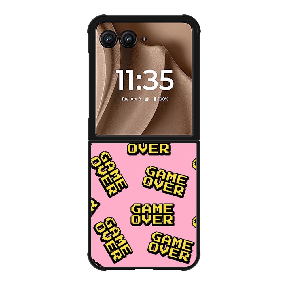 Game Over Pattern Motorola Moto RAZR Plus 2025 Case OV10576