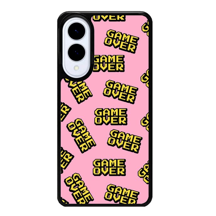 Game Over Pattern Samsung Galaxy S25 Edge 5G Case OV10576