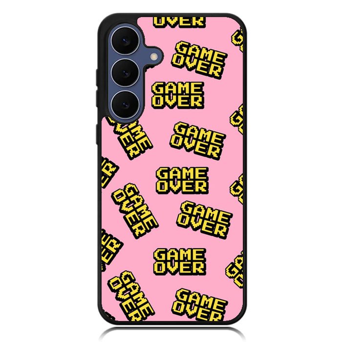Game Over Pattern Samsung Galaxy S25 FE Case OV10576
