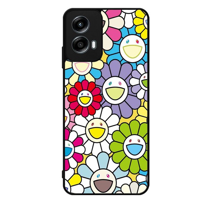 takashi murakami flowers colorful Motorola Moto G Play 2024 Case OV10222