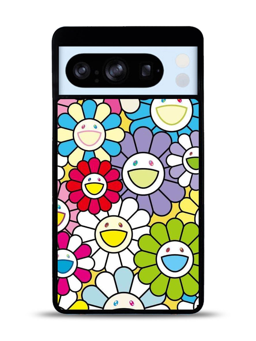 takashi murakami flowers colorful Google Pixel 8 Pro Case QC10222