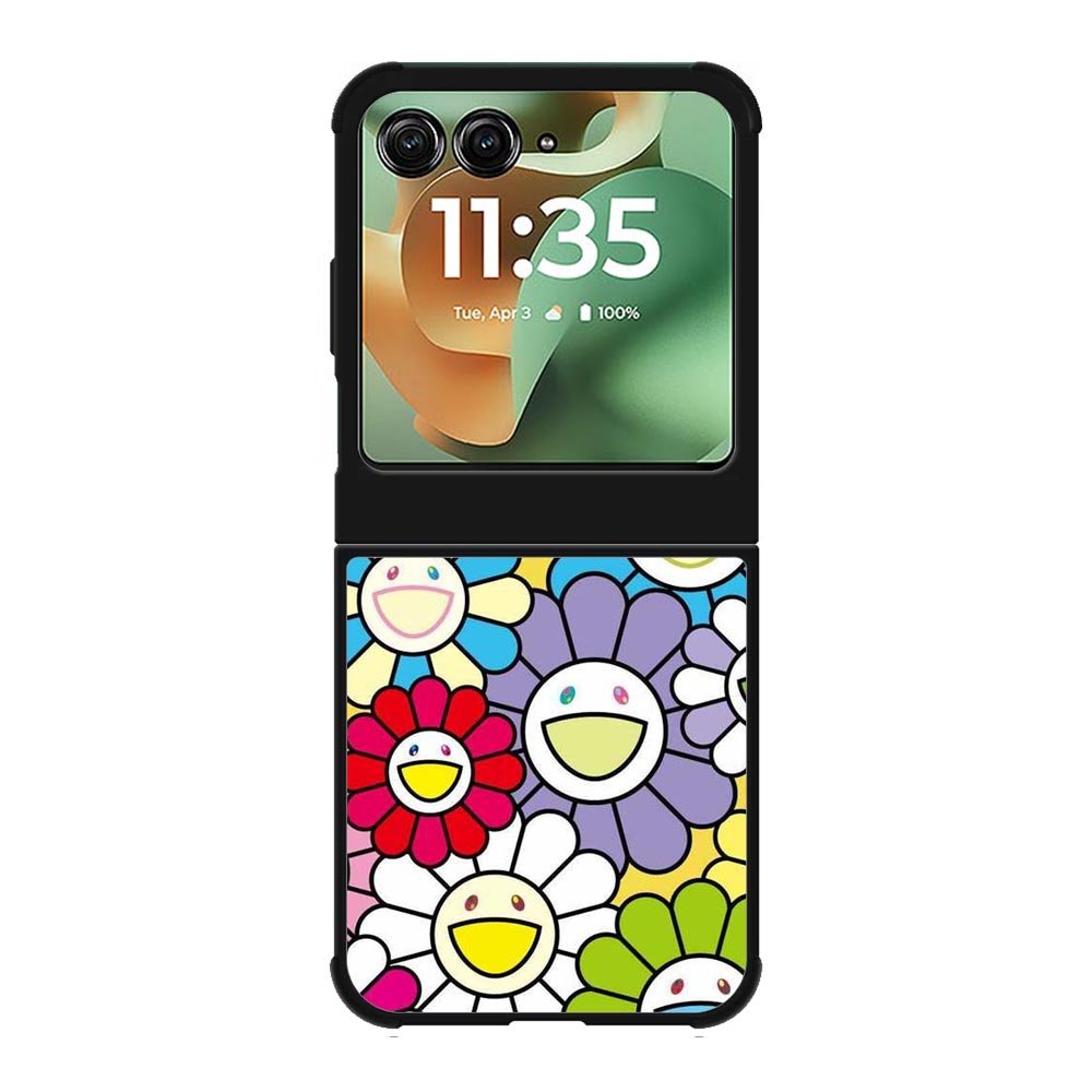 takashi murakami flowers colorful Motorola Moto RAZR 2025 Case OV10222