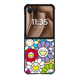 takashi murakami flowers colorful Motorola Moto RAZR Plus 2025 Case OV10222
