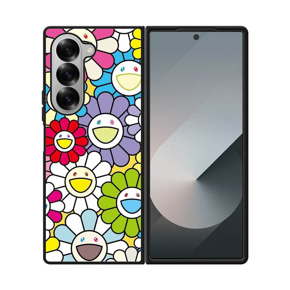 takashi murakami flowers colorful Samsung Galaxy Z Fold 7 5G Case OV10222