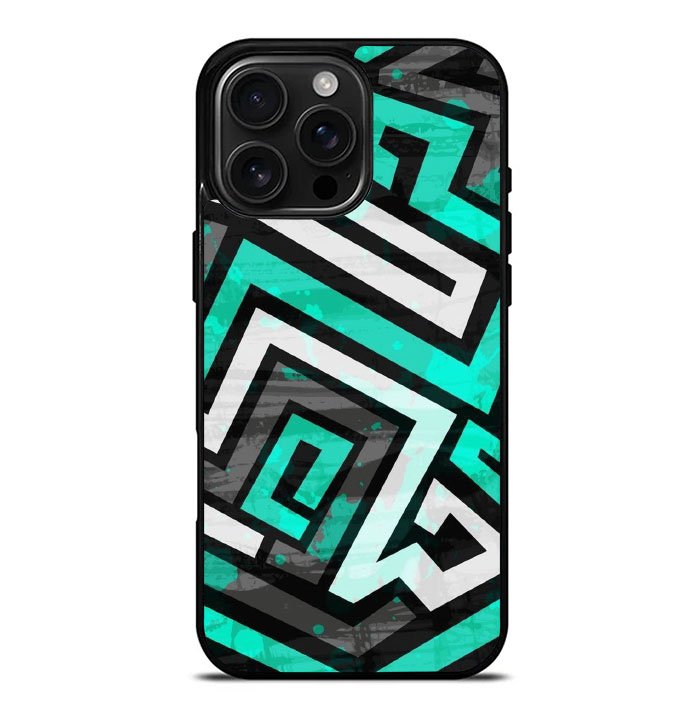 Geometric Blue FLZ0447 iPhone 16 Pro Max Case