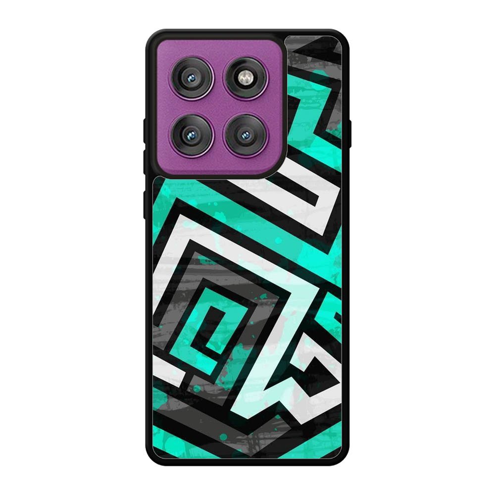 Geometric Blue FLZ0447 Motorola Moto Edge 60 Pro Case