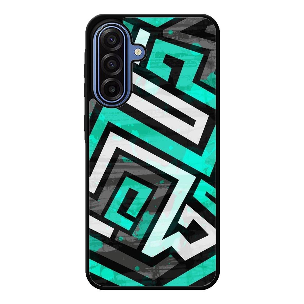 Geometric Blue FLZ0447 Samsung Galaxy A17 Case