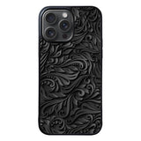 Black Flower FLZ0542 iPhone 15 Pro Max Case