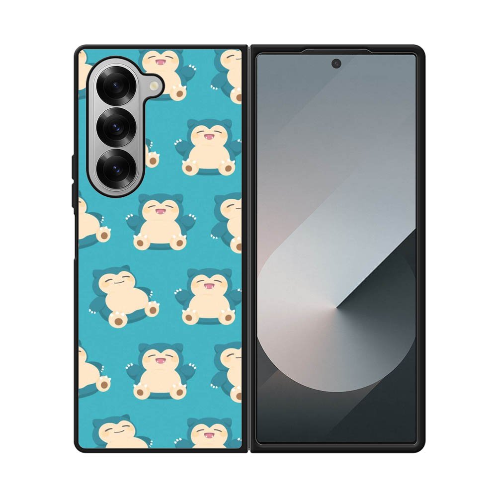 snorlax pattern Samsung Galaxy Z Fold 7 5G Case QC7865