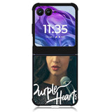 Purple Hearts Motorola Moto Razr Plus 2024 , Moto Razr+ 2024 Case OV10799