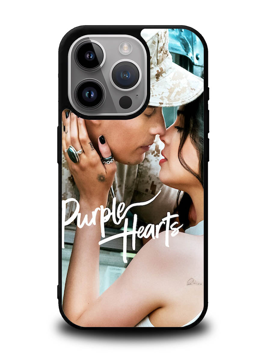 Purple Hearts iPhone 14 Pro Case QC10800