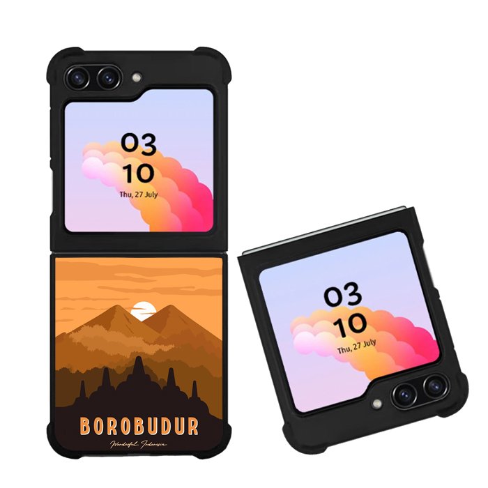 Borobudur Wonderful Indonesia FZ0213 Samsung Galaxy Z Flip 5 2023 5G Case