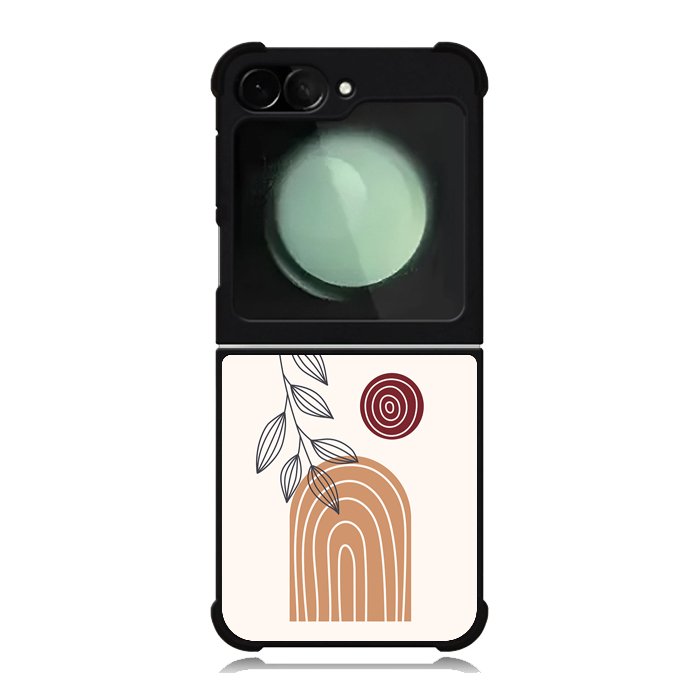 Minimalist Arch Geometric and Leaf Botanical FZ0220 Samsung Galaxy Z Flip 6 2024 5G Case