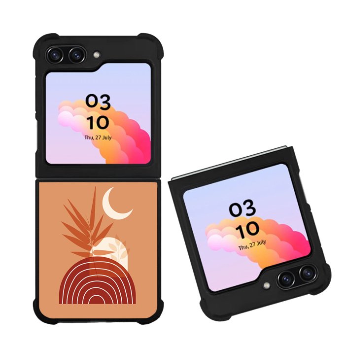Geometric and Leaf Botanical FZ0225 Samsung Galaxy Z Flip 5 2023 5G Case