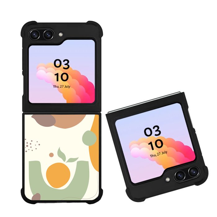 Orange Modern Art FZ0256 Samsung Galaxy Z Flip 5 2023 5G Case