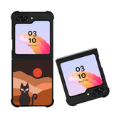 The Cat and Desert FZ0241 Samsung Galaxy Z Flip 5 2023 5G Case