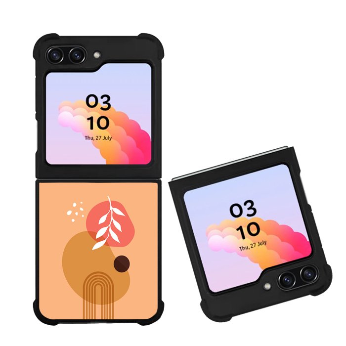 Line Art Leaves FZ0300 Samsung Galaxy Z Flip 5 2023 5G Case