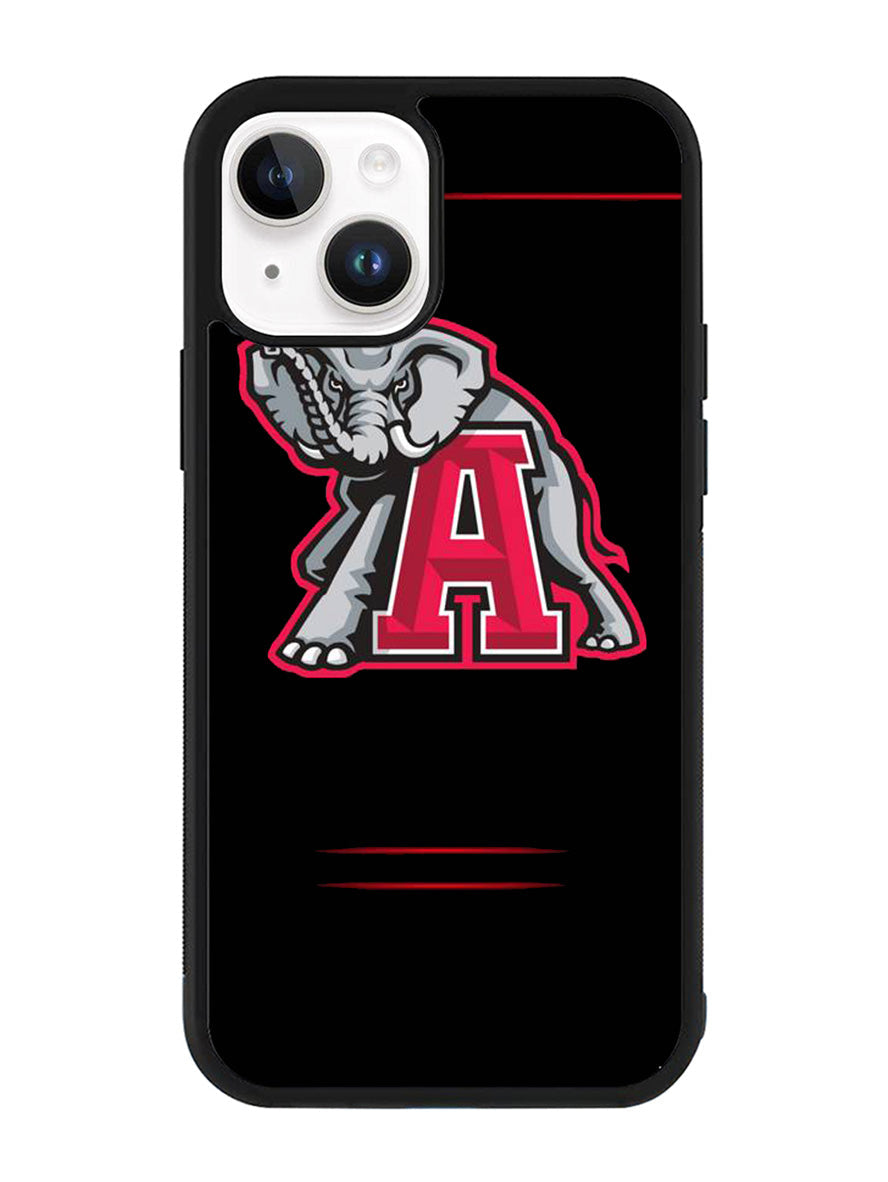 alabama crimson iPhone 14 Plus Case QC3771