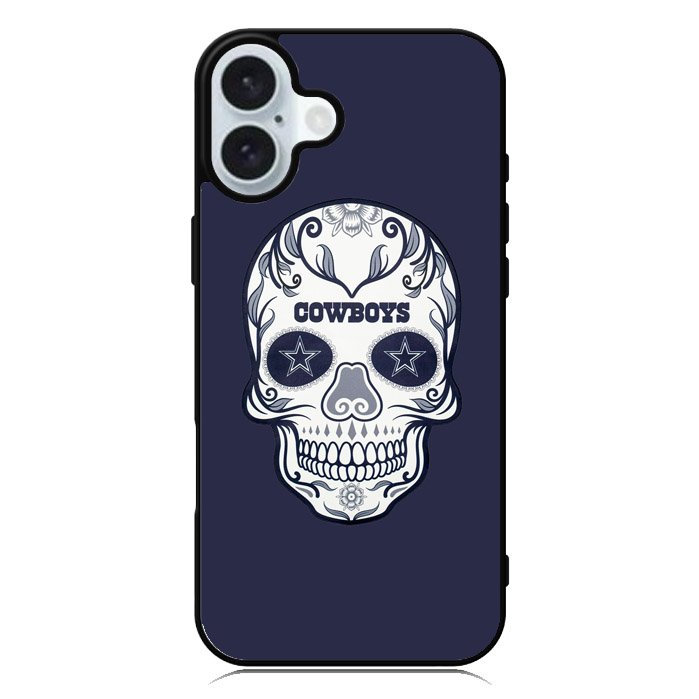 Dallas Cowboys Skull iPhone 16 Case QC4594