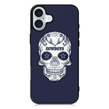 Dallas Cowboys Skull iPhone 16 Case QC4594
