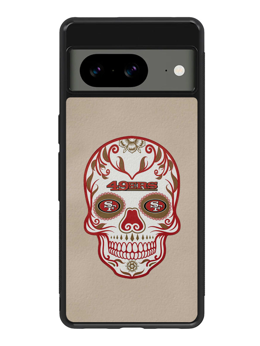San Francisco 49ers Skull Google Pixel 8 Case QC2629