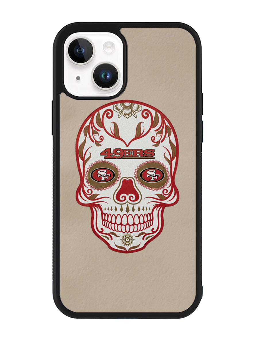 San Francisco 49ers Skull iPhone 14 Case QC2629