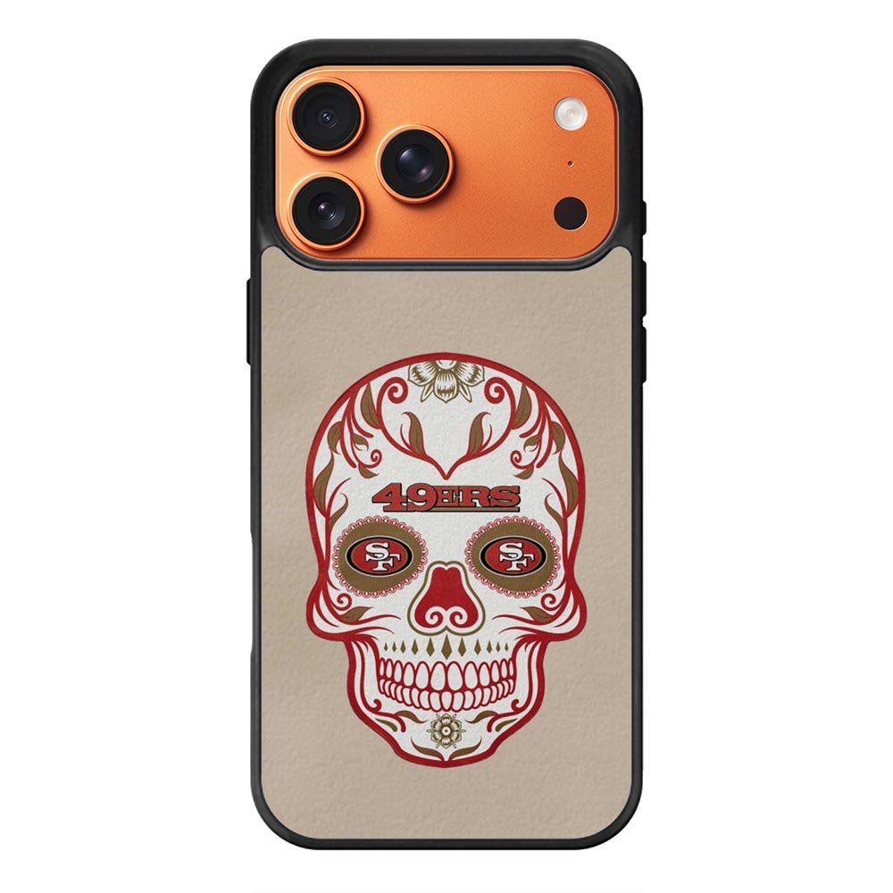 San Francisco 49ers Skull iPhone 17 Pro Max Case OV2629