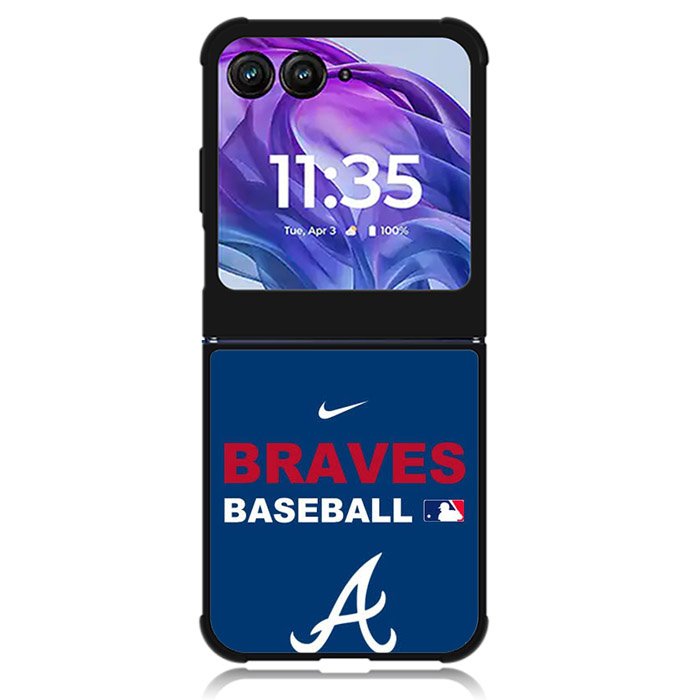 Atlanta Braves Motorola Moto Razr Plus 2024 , Moto Razr+ 2024 Case OV3898