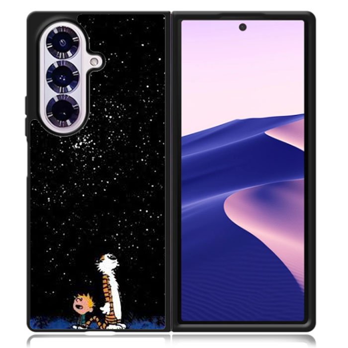 Calvin And Hobbes Samsung Galaxy Z Fold 7 Case OV4344