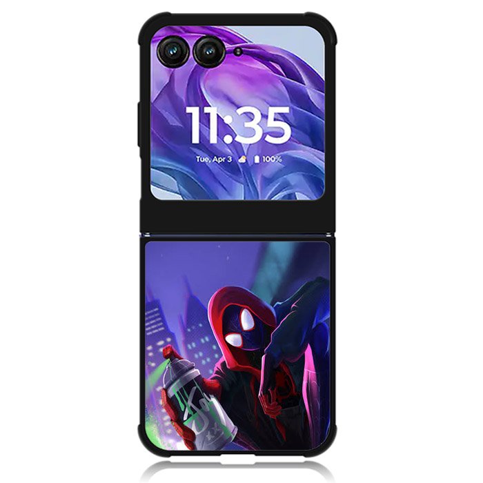Spiderman Miles Morales Motorola Moto Razr Plus 2024 , Moto Razr+ 2024 Case