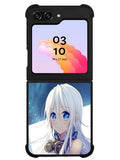 Blue Eyes Anime Girl XSamsung Galaxy Z Flip 5 5G 2023 Case OV0734