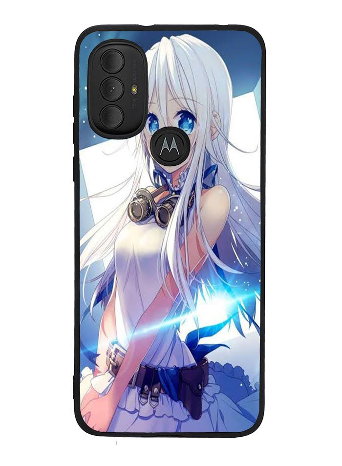 Blue Eyes Anime Girl XMotorola Moto G Pure 2021 , Moto G Power 2022 Case OV0734