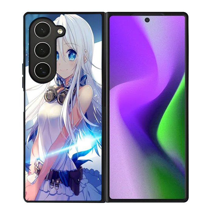 Blue Eyes Anime Girl XSamsung Galaxy Z Fold 6 5G 2024 Case OV0734