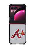 Atlanta Braves Logo 2nd Motorola Moto Razr Plus 2023 , Moto Razr+ 2023 Case